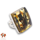 bague ambre véritable