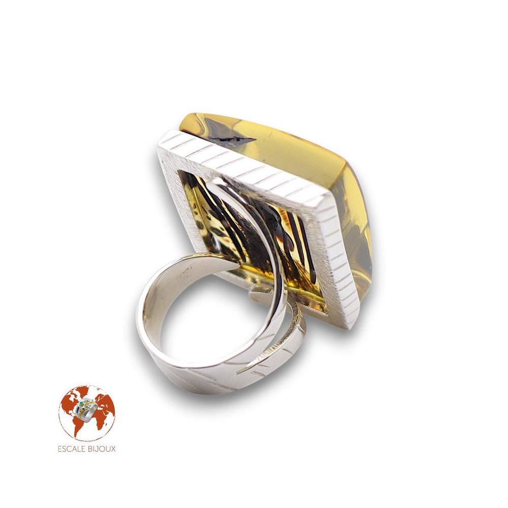 ambre bague bijou