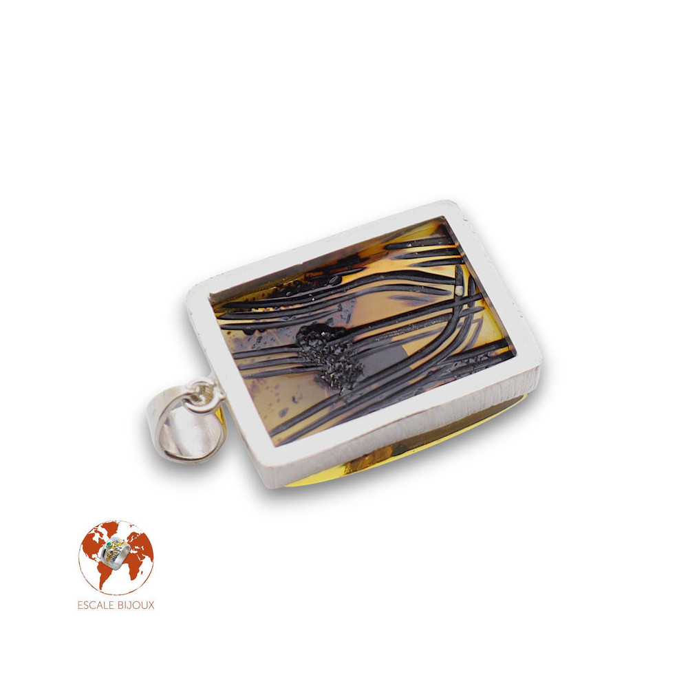 pendentif ambre veritable