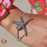 bracelet manchette etoile de mer