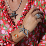 manchette étoile de mer argent