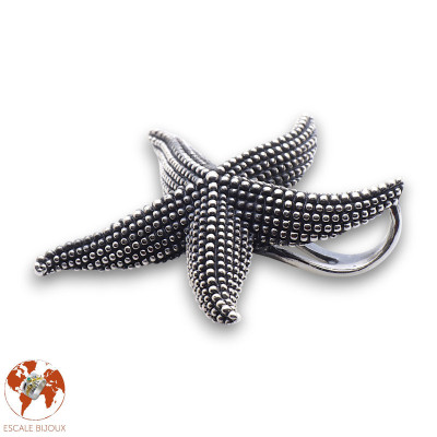 etoile de mer pendentif argent