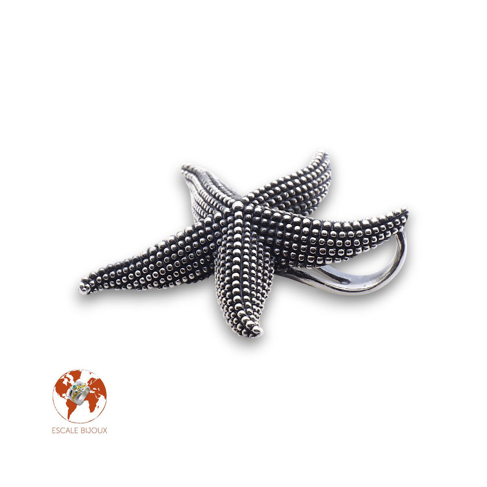 etoile de mer pendentif argent