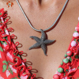 pendentif étoile de mer argent
