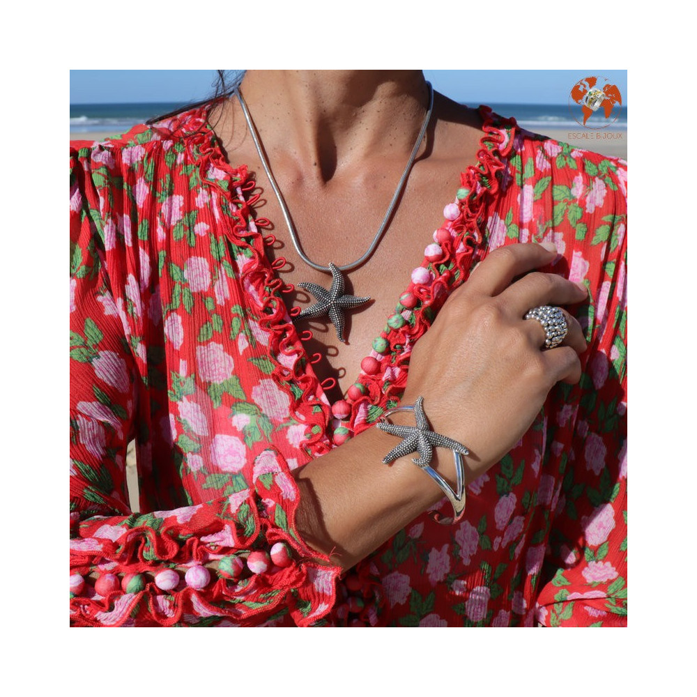 pendentif étoile argent