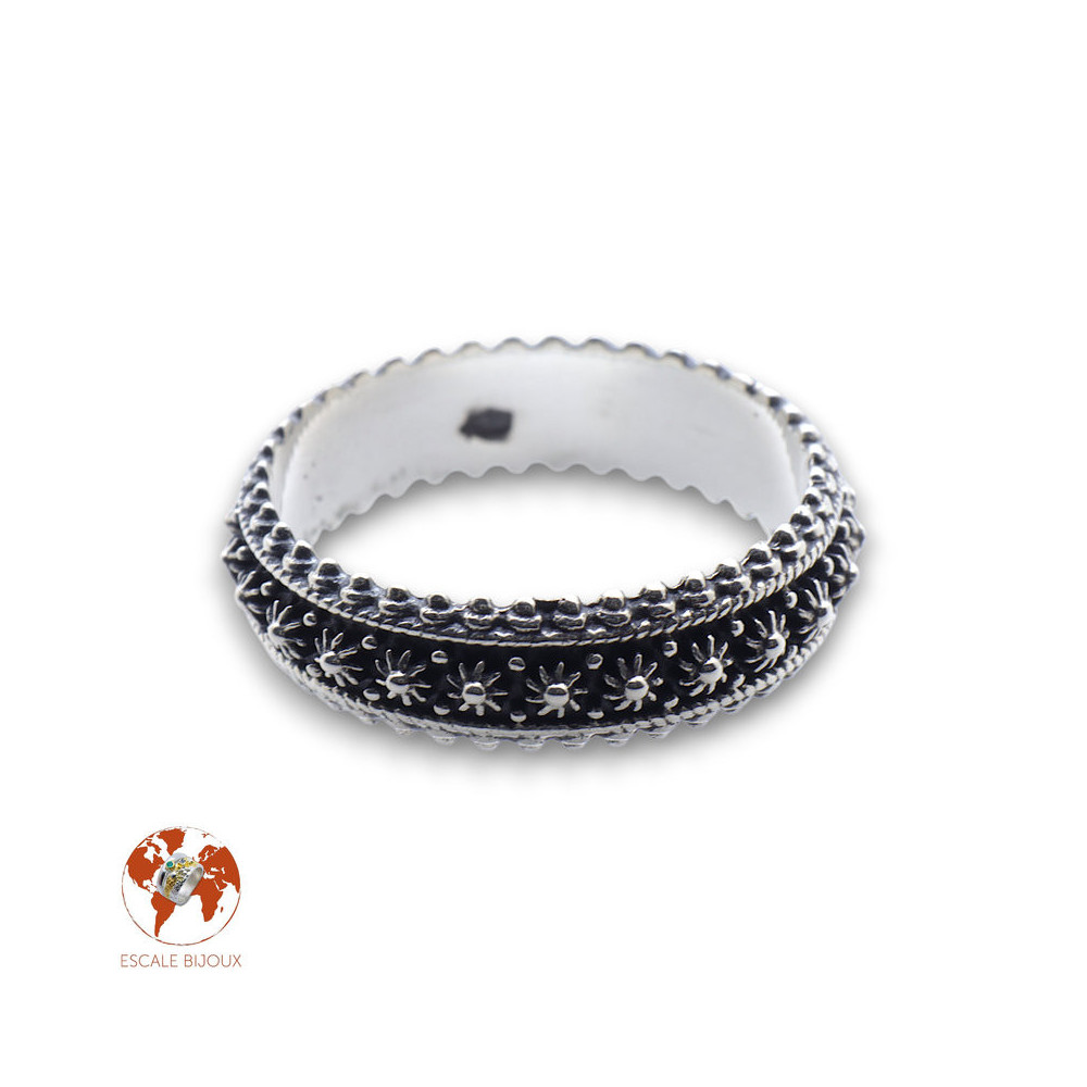 bague argent femme