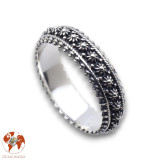 bague argent femme fine dentelle