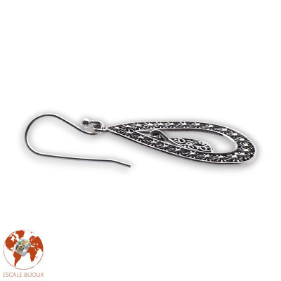boucles argent femme