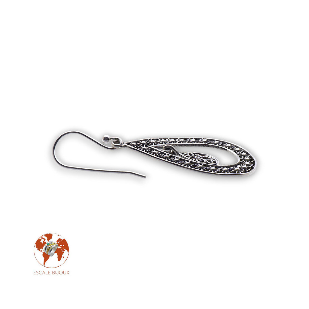 boucles argent femme