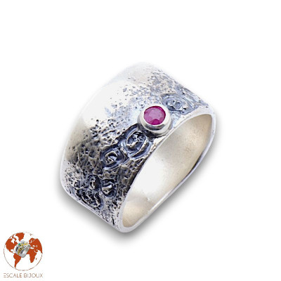 bague femme rubis