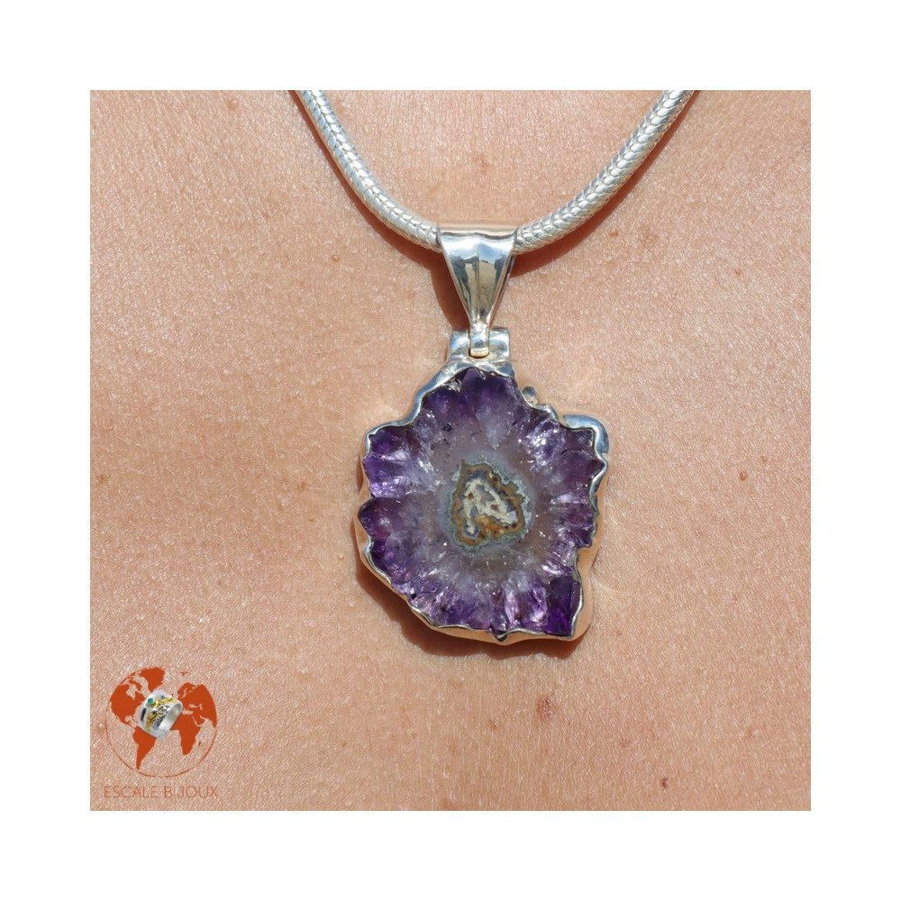 améthyste stalactite bijou