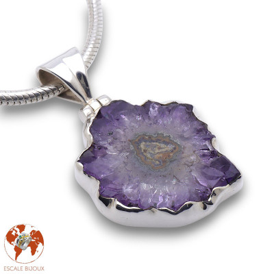 amethyst stalactite pendant