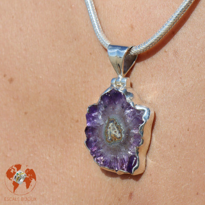 améthyste stalactite bijoux