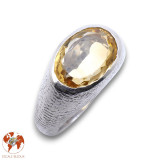 bague citrine moderne