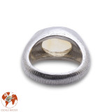 citrine bague argent femme