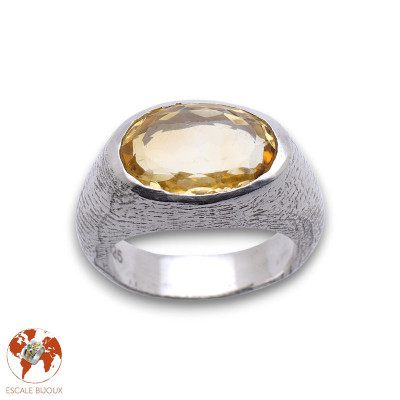 bijou citrine femme