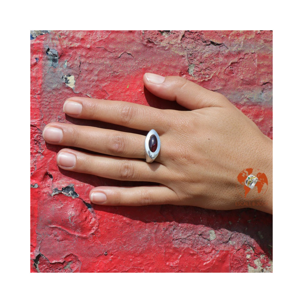 bague grenat femme