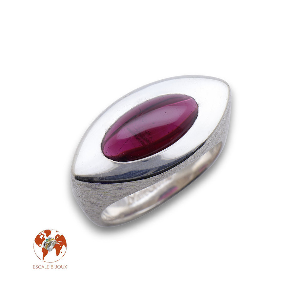 bague grenat femme argent