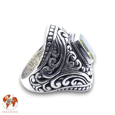 bague péridot femme