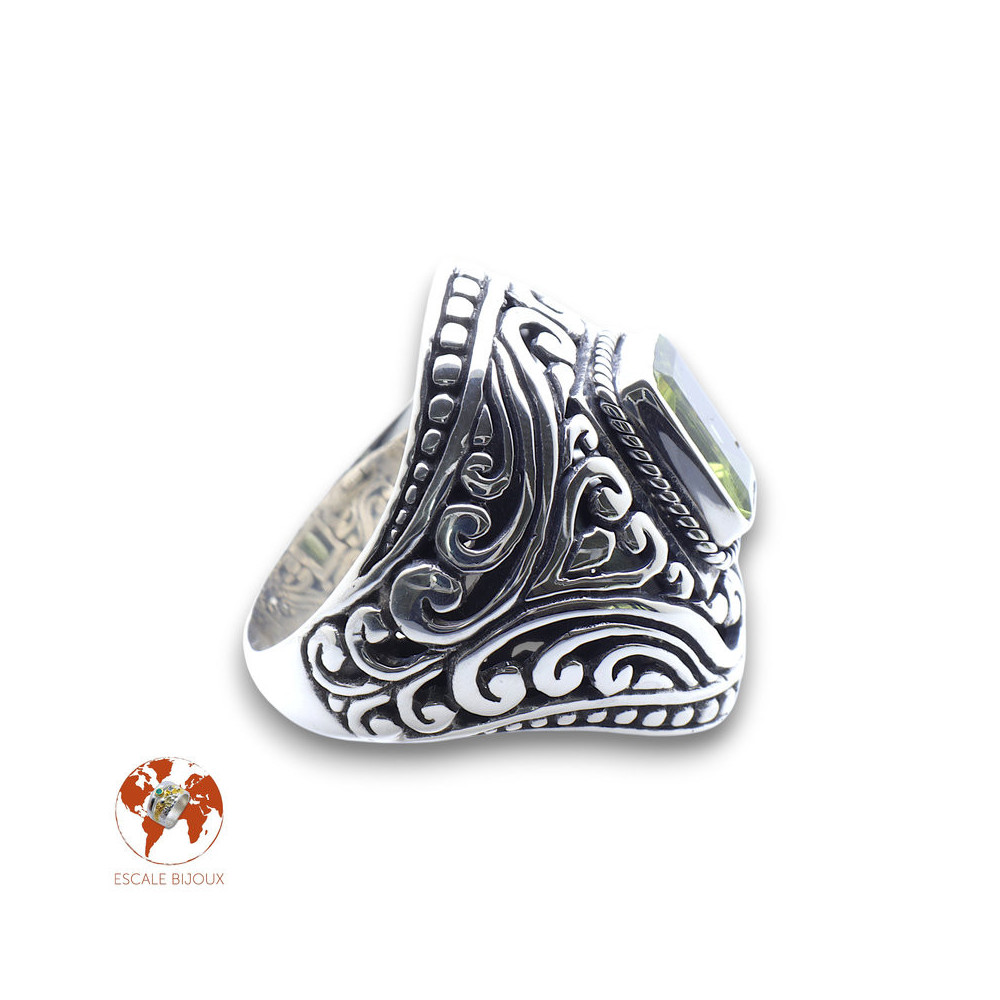 bague péridot femme