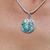 pendentif abalone argent