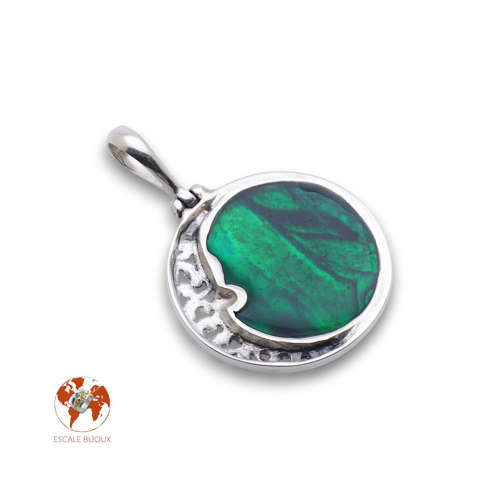 pendentif argent abalone