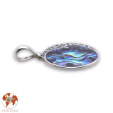 pendentif argent abalone femme
