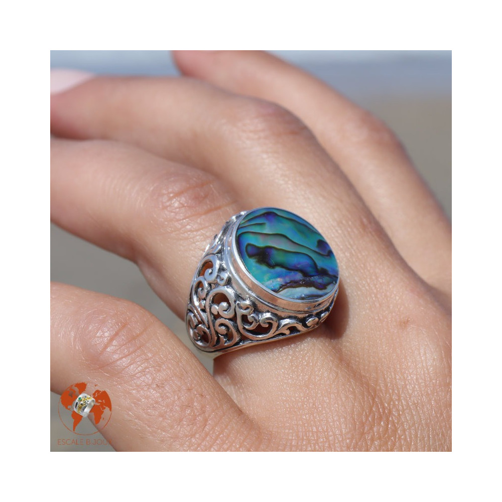 bague nacre abalone