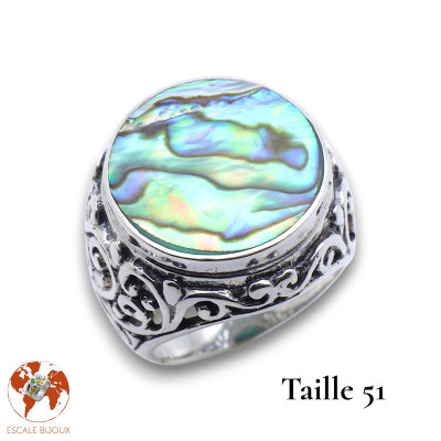 abalone bijou argent