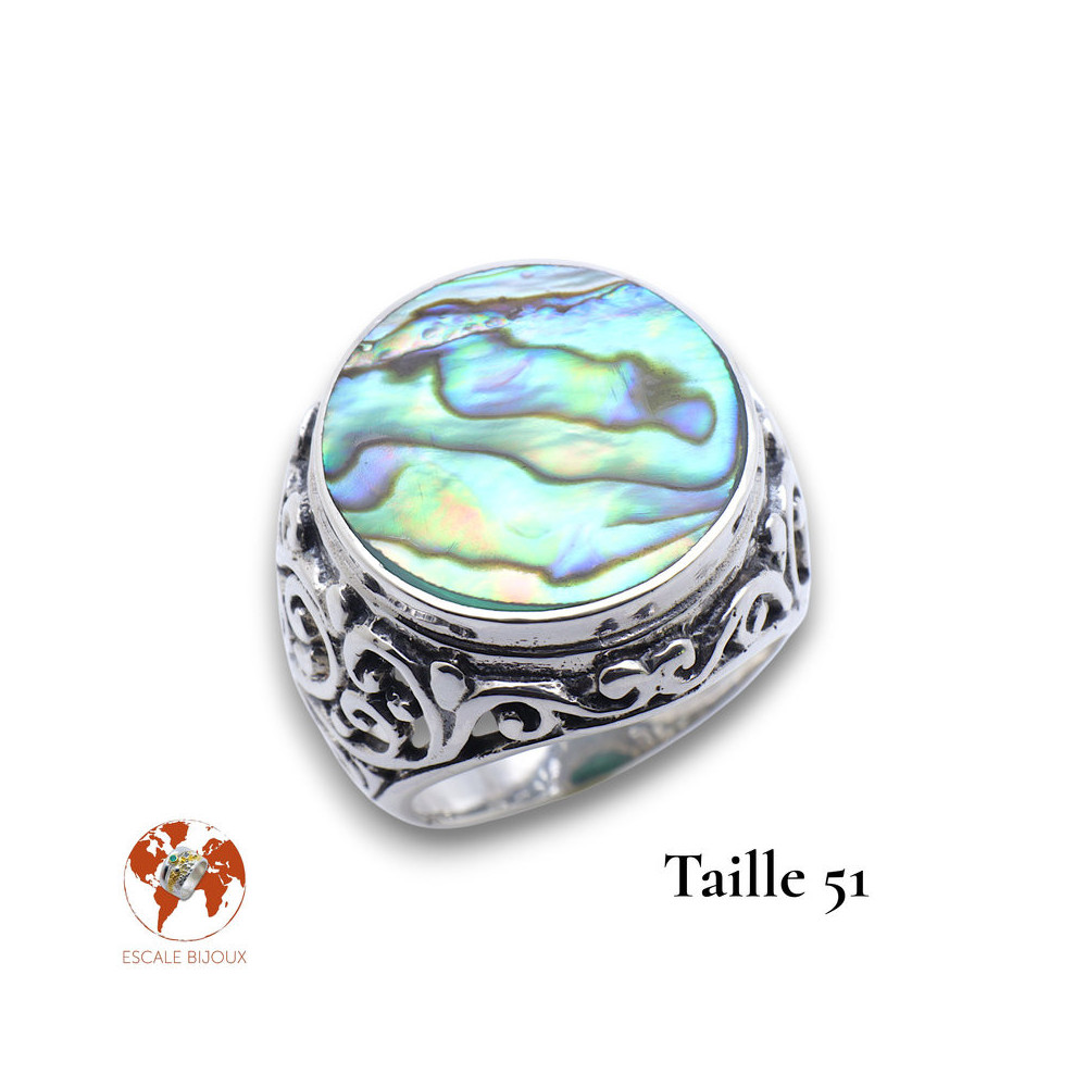 abalone bijou argent