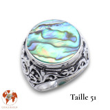 abalone bijou argent
