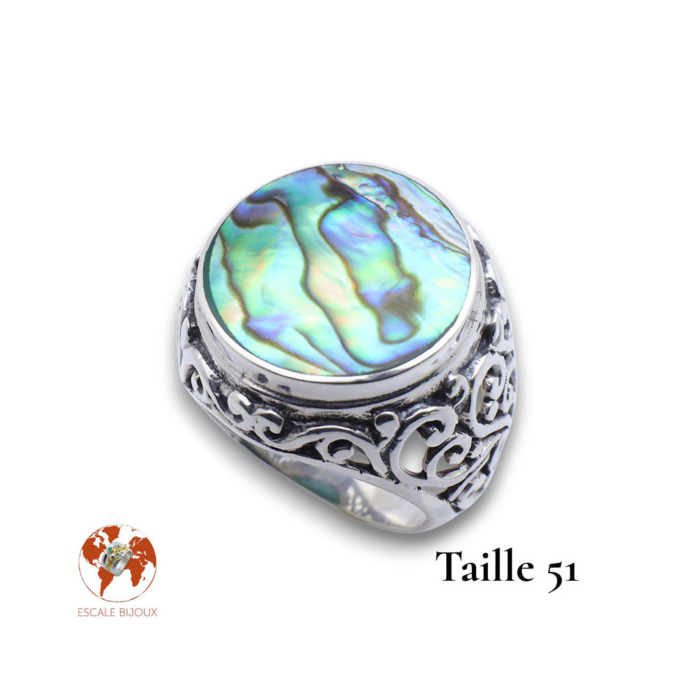 bague abalone femme