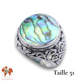 bague abalone femme