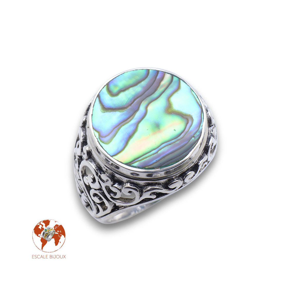 bague nacre abalone