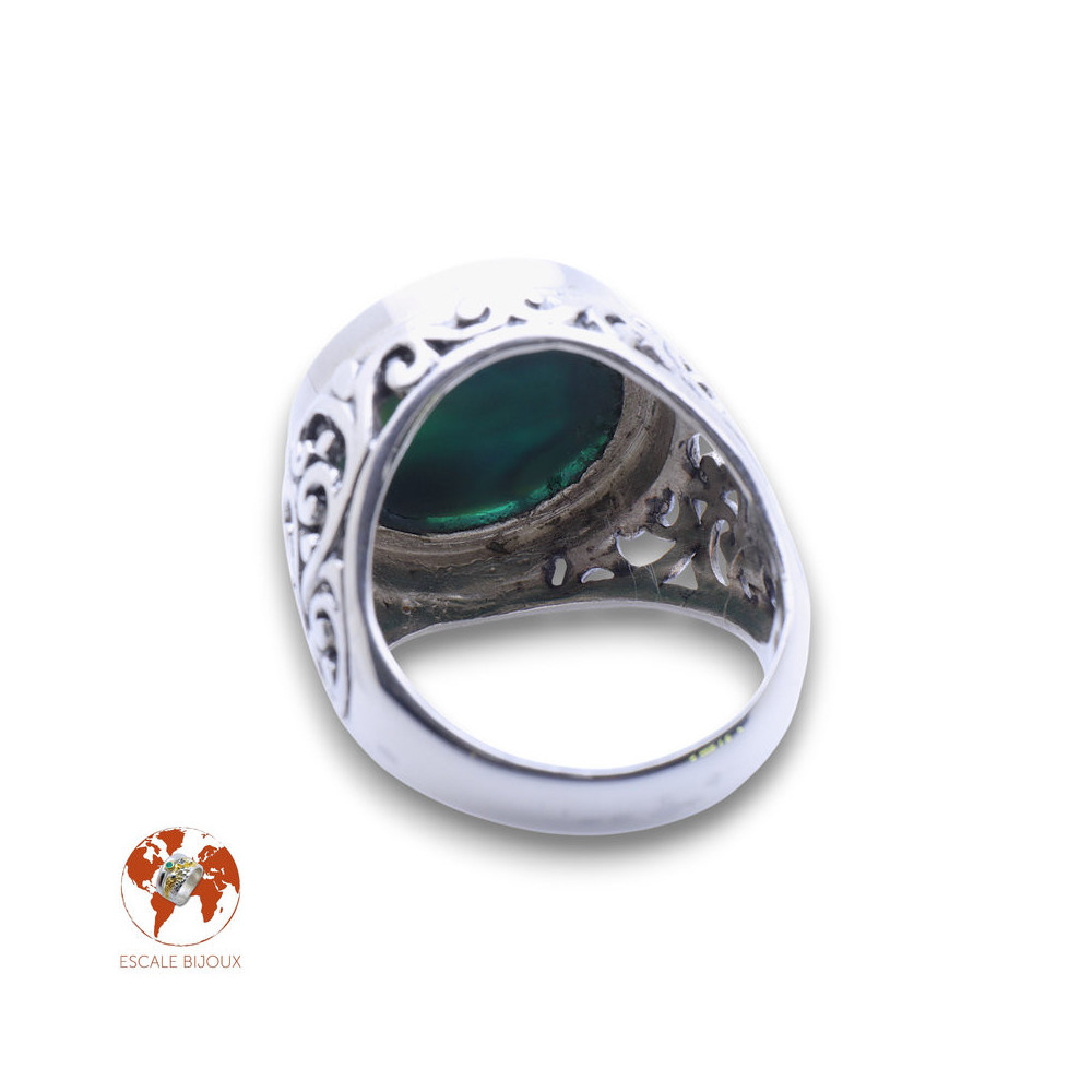bague abalone ronde