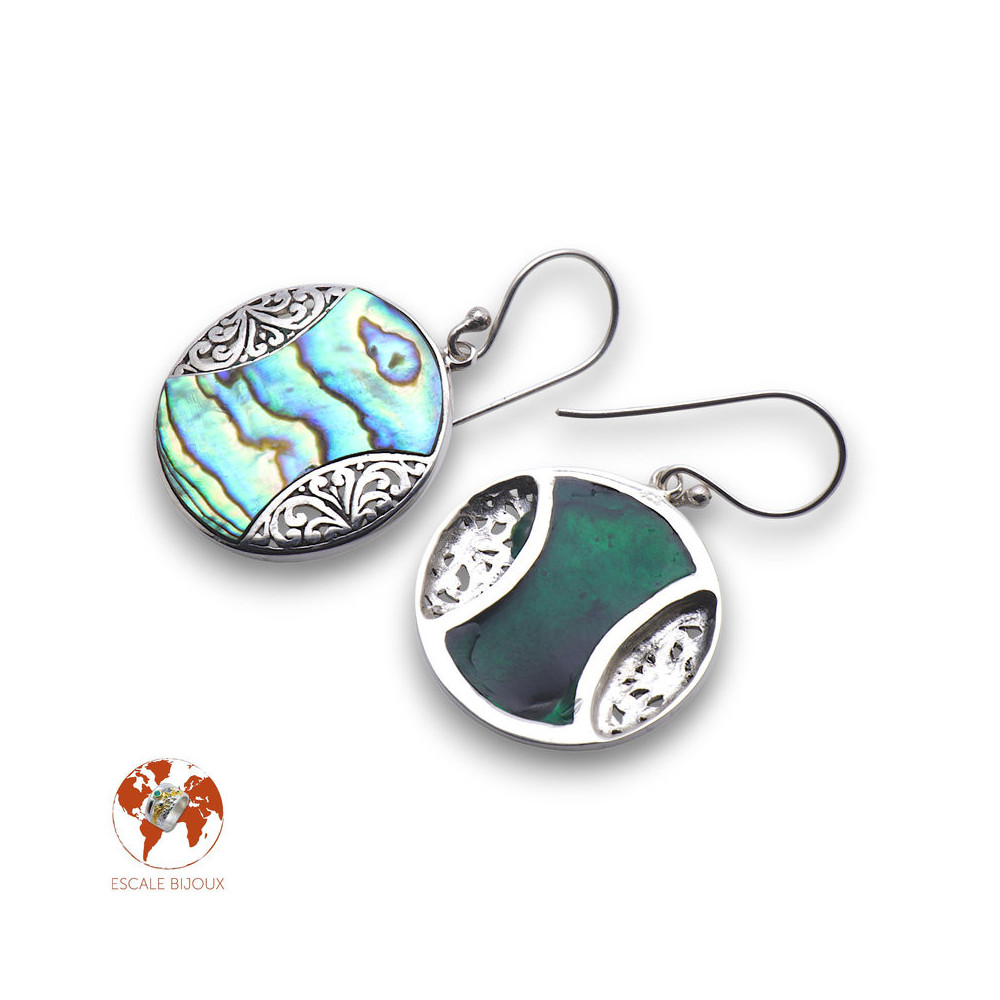 abalone boucles d oreilles