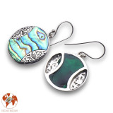 abalone boucles d oreilles