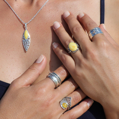 bague ambre pologne