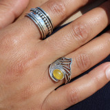 bague ambre femme