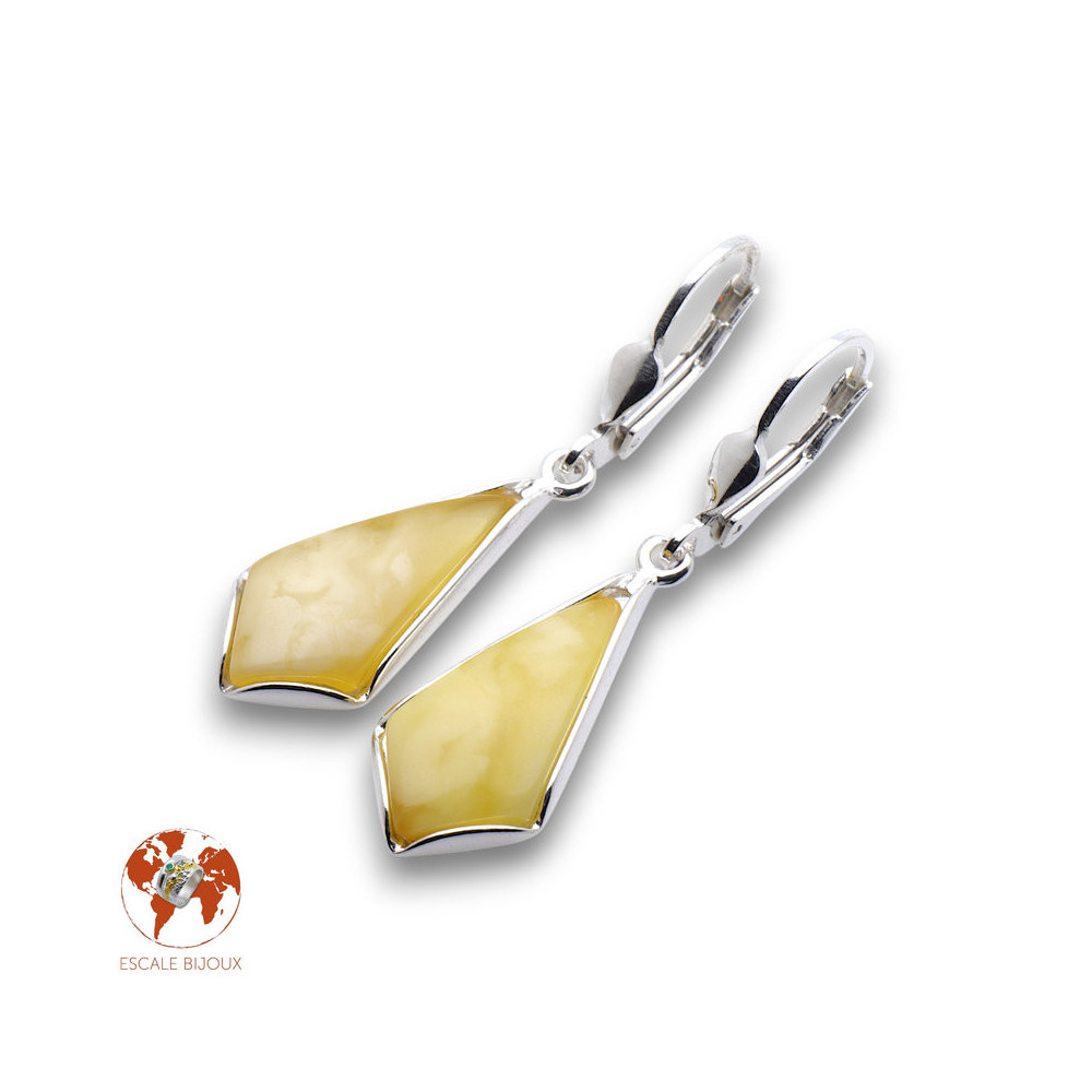 boucle d'oreille ambre