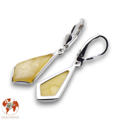 ambre boucle d'oreille