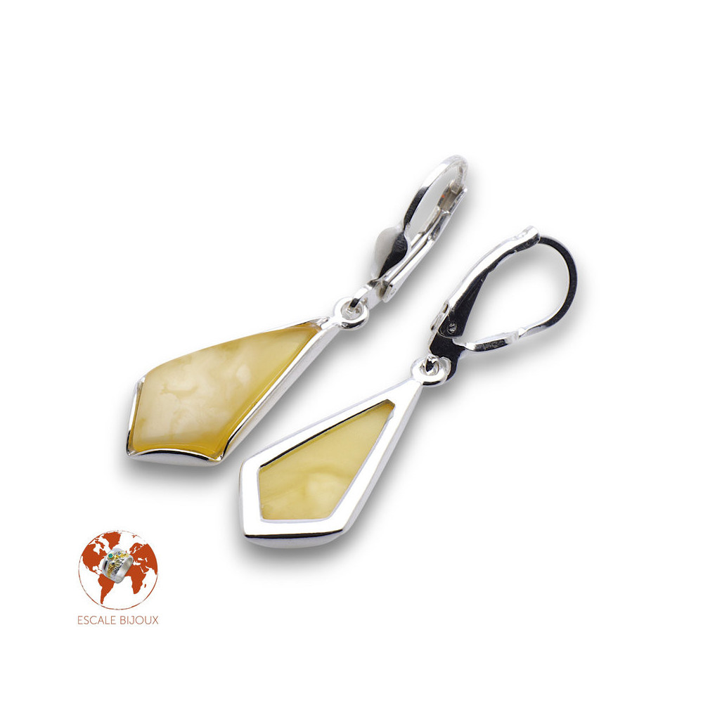 ambre boucle d'oreille