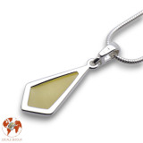 pendentif ambre et argent