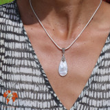 pendentif nacre blanche
