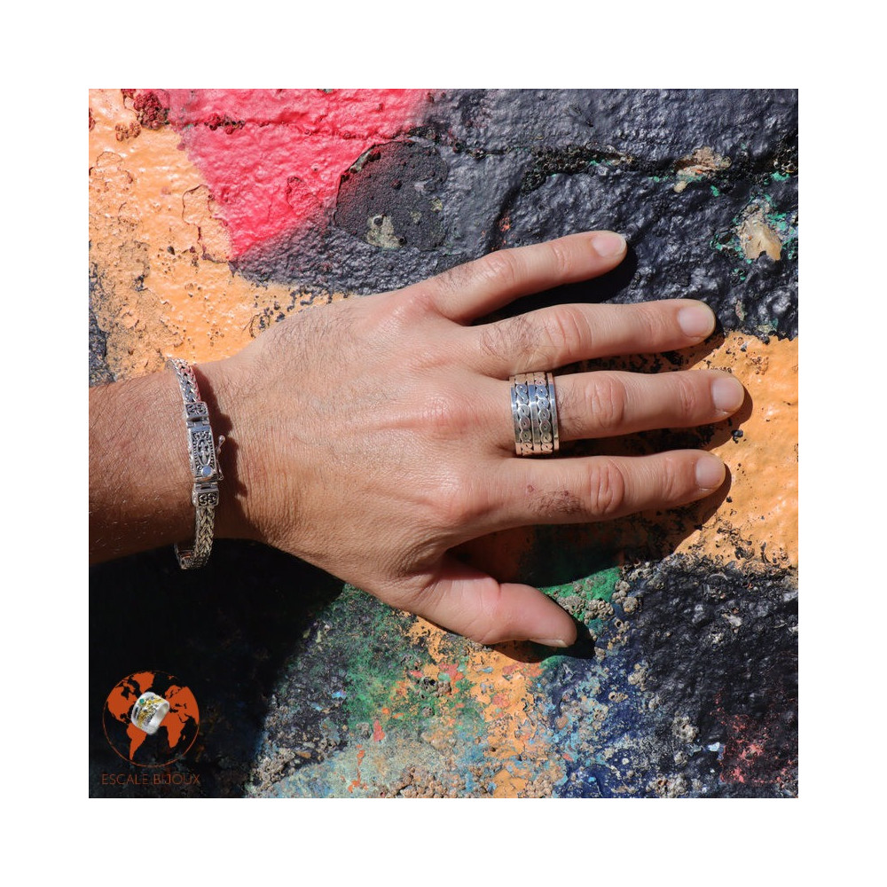 bague argent homme 925