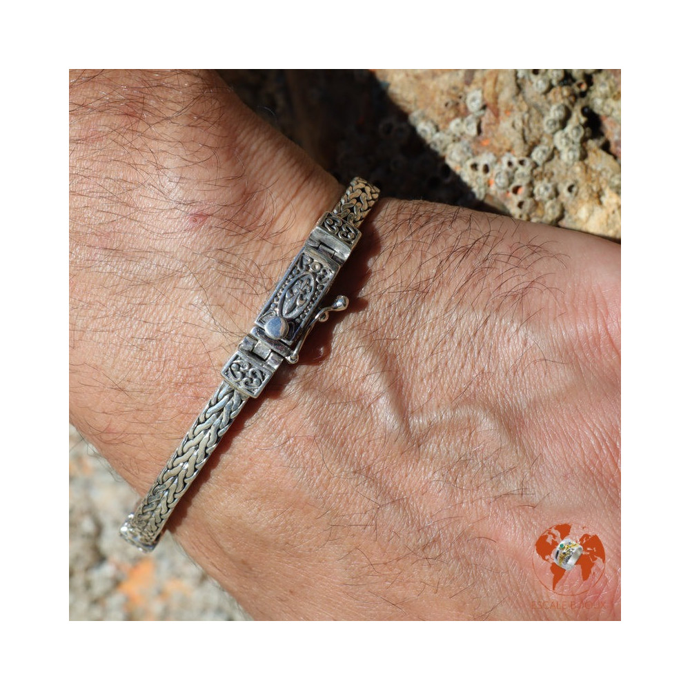 bracelet argent pour homme