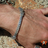 bracelet homme argent grosse maille