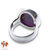 bague rubis or et argent