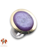 bague rubis or et argent femme