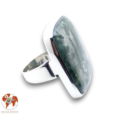 bague agate mousse